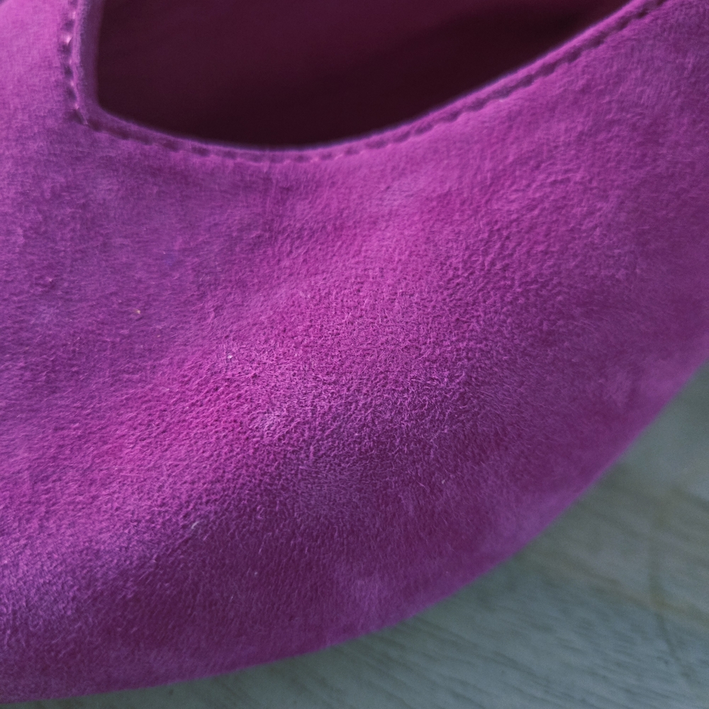 Seychelles EUC Slingback Chunky Heels 8.5 Purple Magenta - Picture 9 of 16